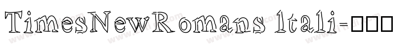 TimesNewRomans ltali字体转换